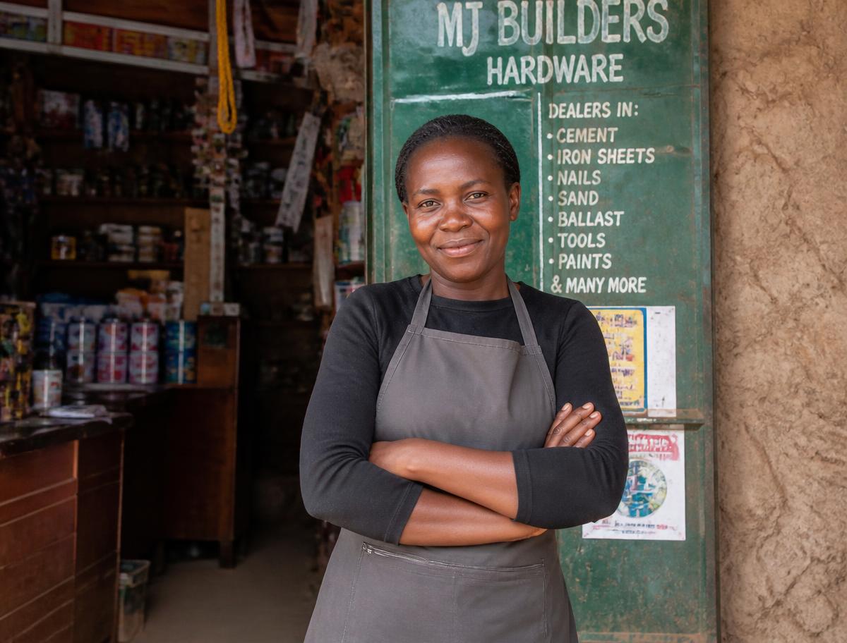 A member running a small business supported by group savings
